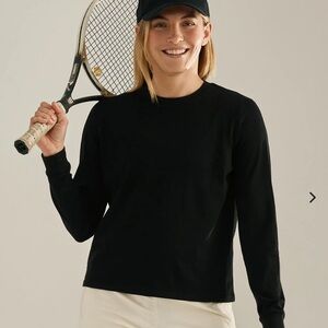 Outdoor Voices Everyday Longsleeve Top Black Small‎